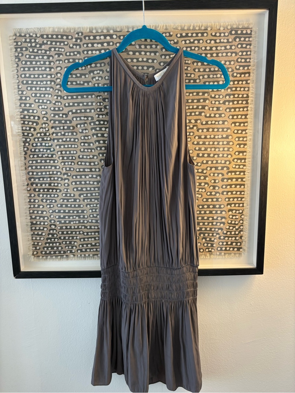 Ramy Brook Sleeveless Pleated Midi Dress - Gray